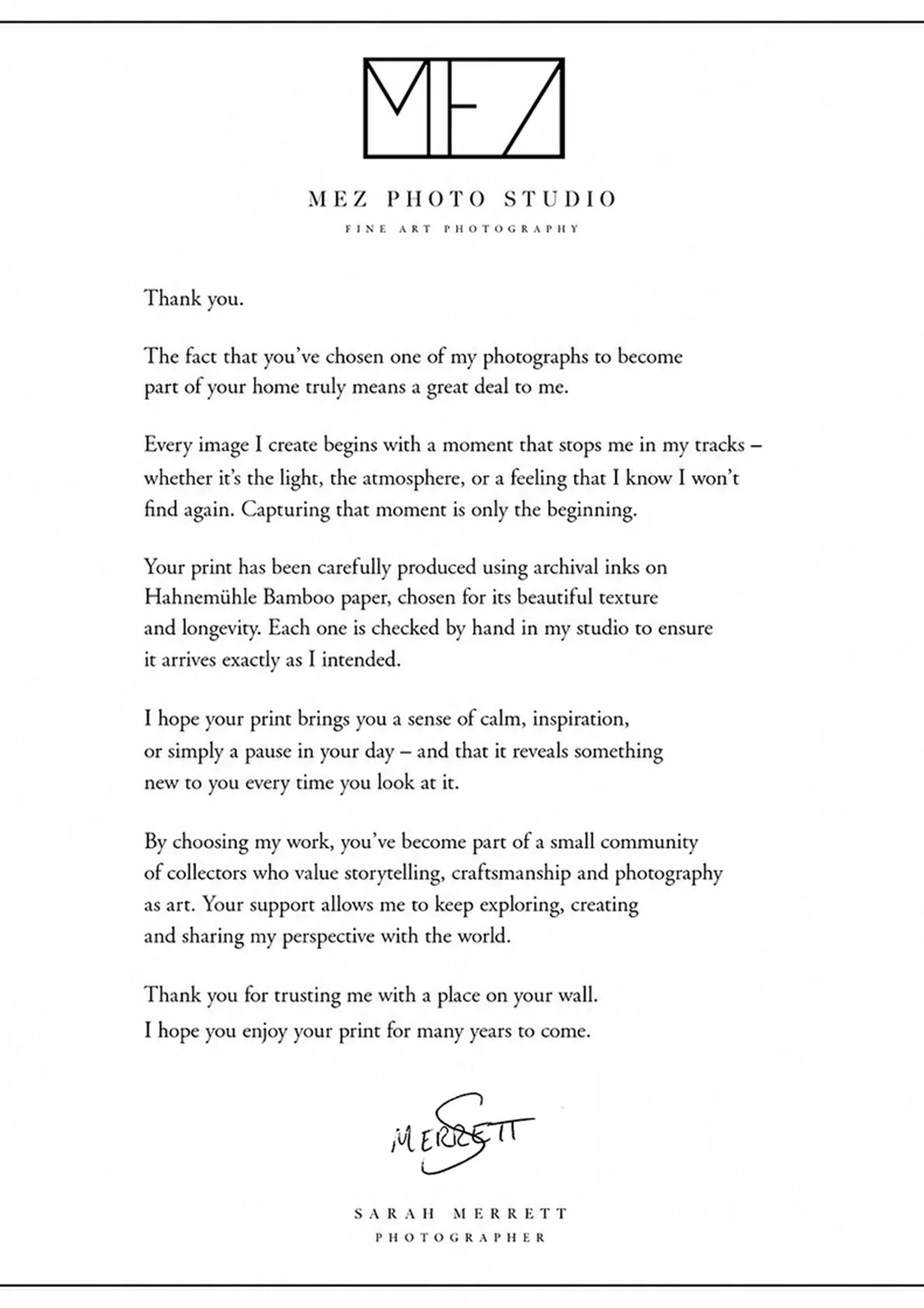 Solo Traveller — A letter from the artist