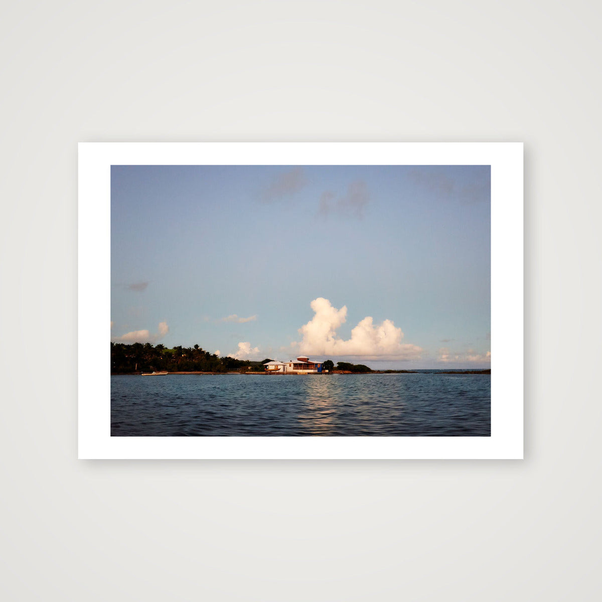 Sunset Island House — 59×42cm, 23×17" Print only