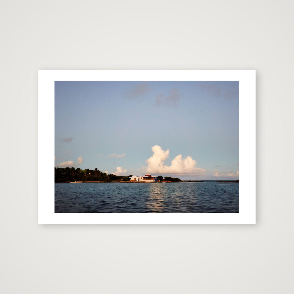Sunset Island House — A4 (30×21cm, 12×8") Print only