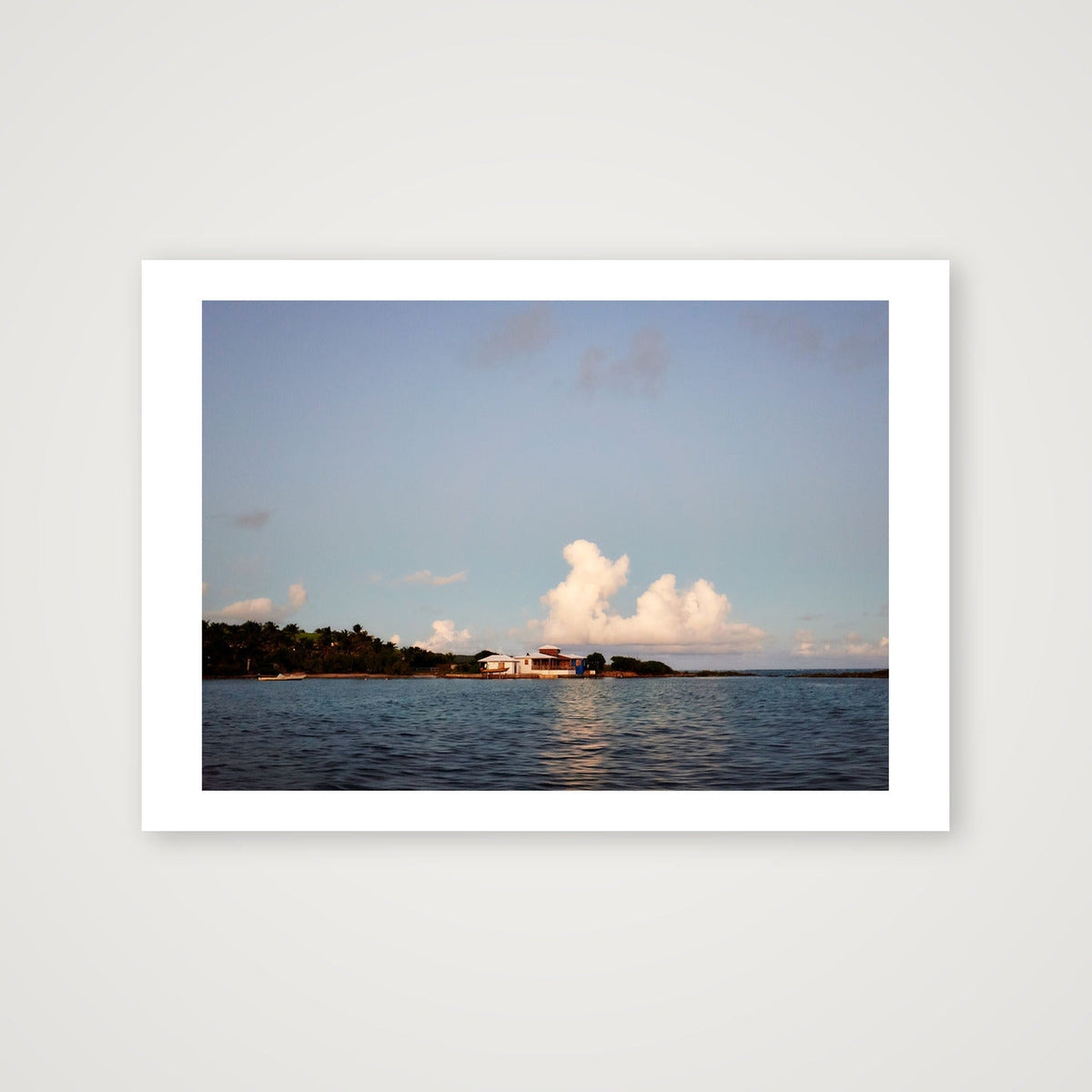 Sunset Island House — A3 (42×30cm, 17×12") Print only